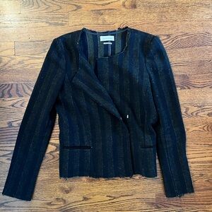 Isabel Marant Black and Gold Striped Blazer